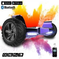 Off Road Hoverboard | Ampes | Bluetooth Speaker | Oxboard | LED verlichting | Paars